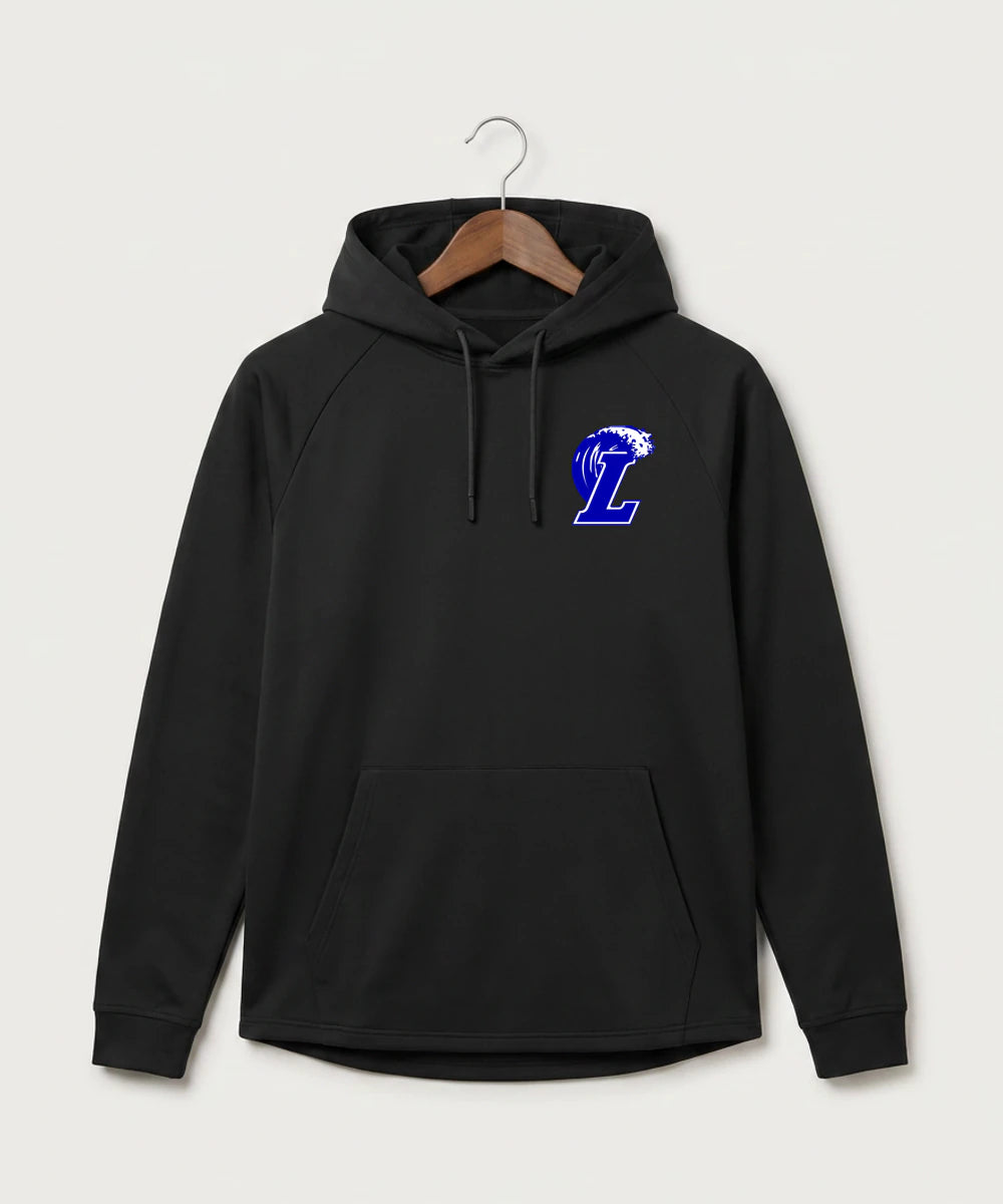 Lakeview High School Football (Boys) - Black Hoodie - Left Chest