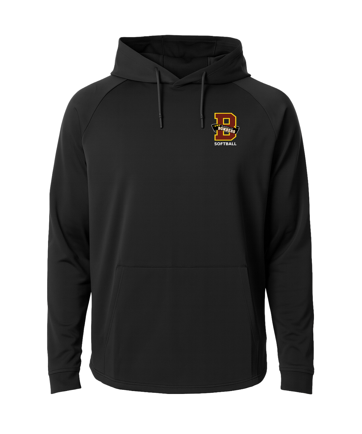 Barnum Softball - Black Hoodie - Left Chest
