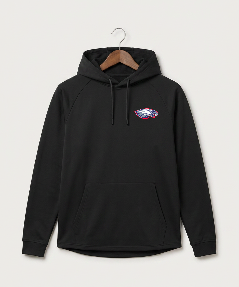 Pequot Lakes High School Football (Boys) - Black Hoodie - Left Chest