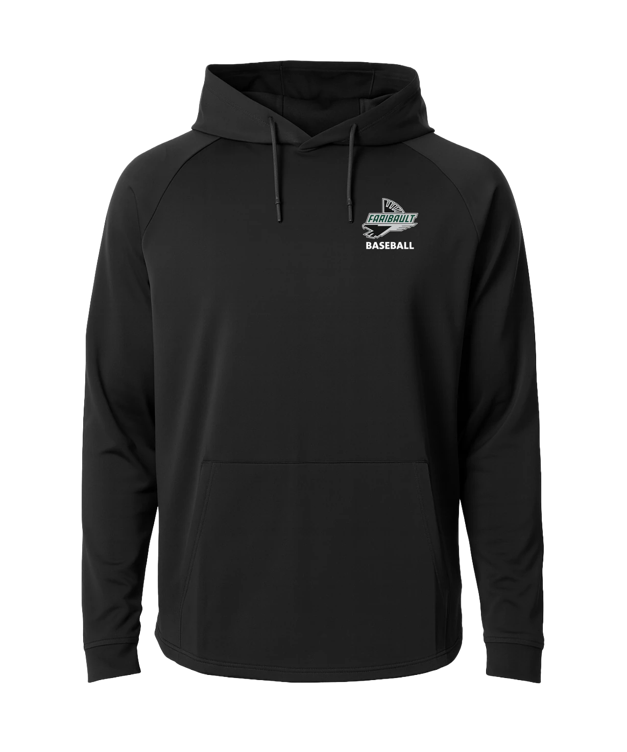 Faribault Baseball - Black Hoodie - Left Chest