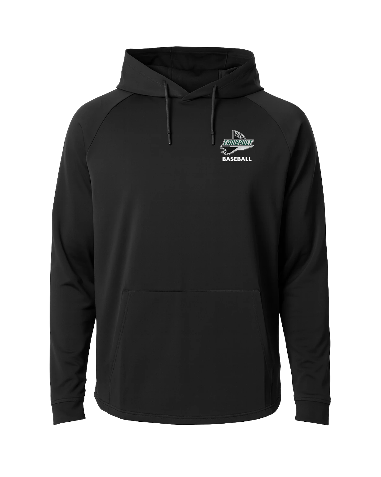 Faribault Baseball - Black Hoodie - Left Chest