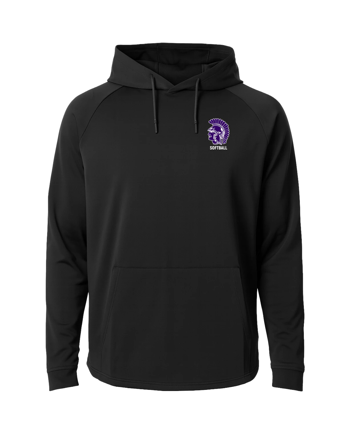 Barnesville Softball - Black Hoodie - Left Chest