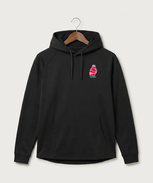 Amboy Football general - Black Hoodie - Left Chest