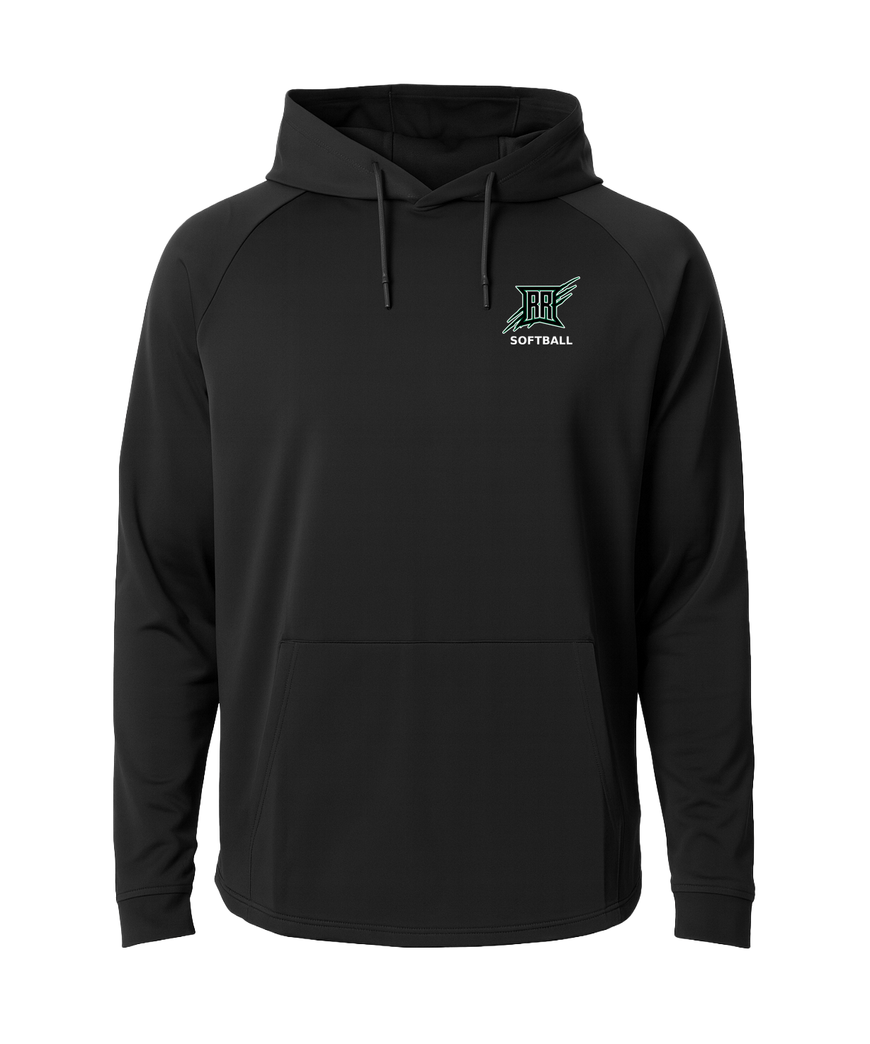 Rock Ridge Softball - Black Hoodie - Left Chest
