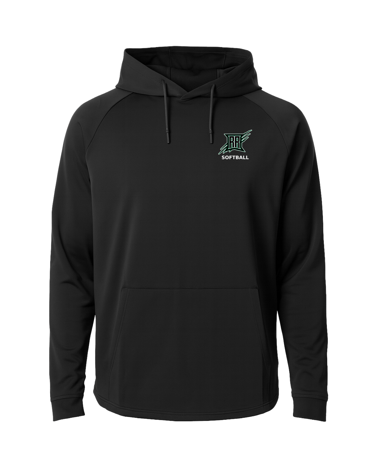 Rock Ridge Softball - Black Hoodie - Left Chest