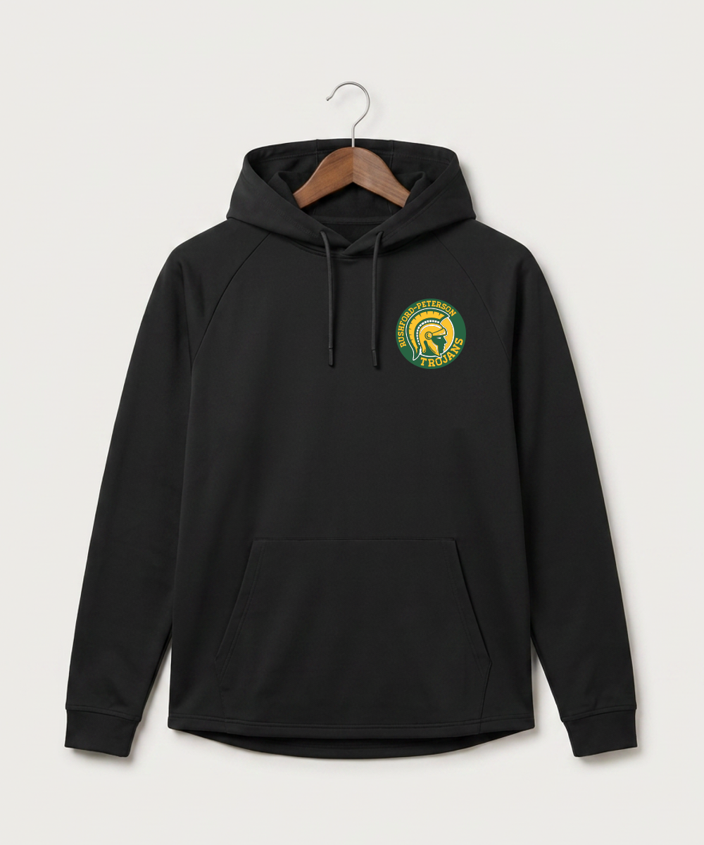 Rushford Peterson High School Football (Boys) - Black Hoodie - Left Chest