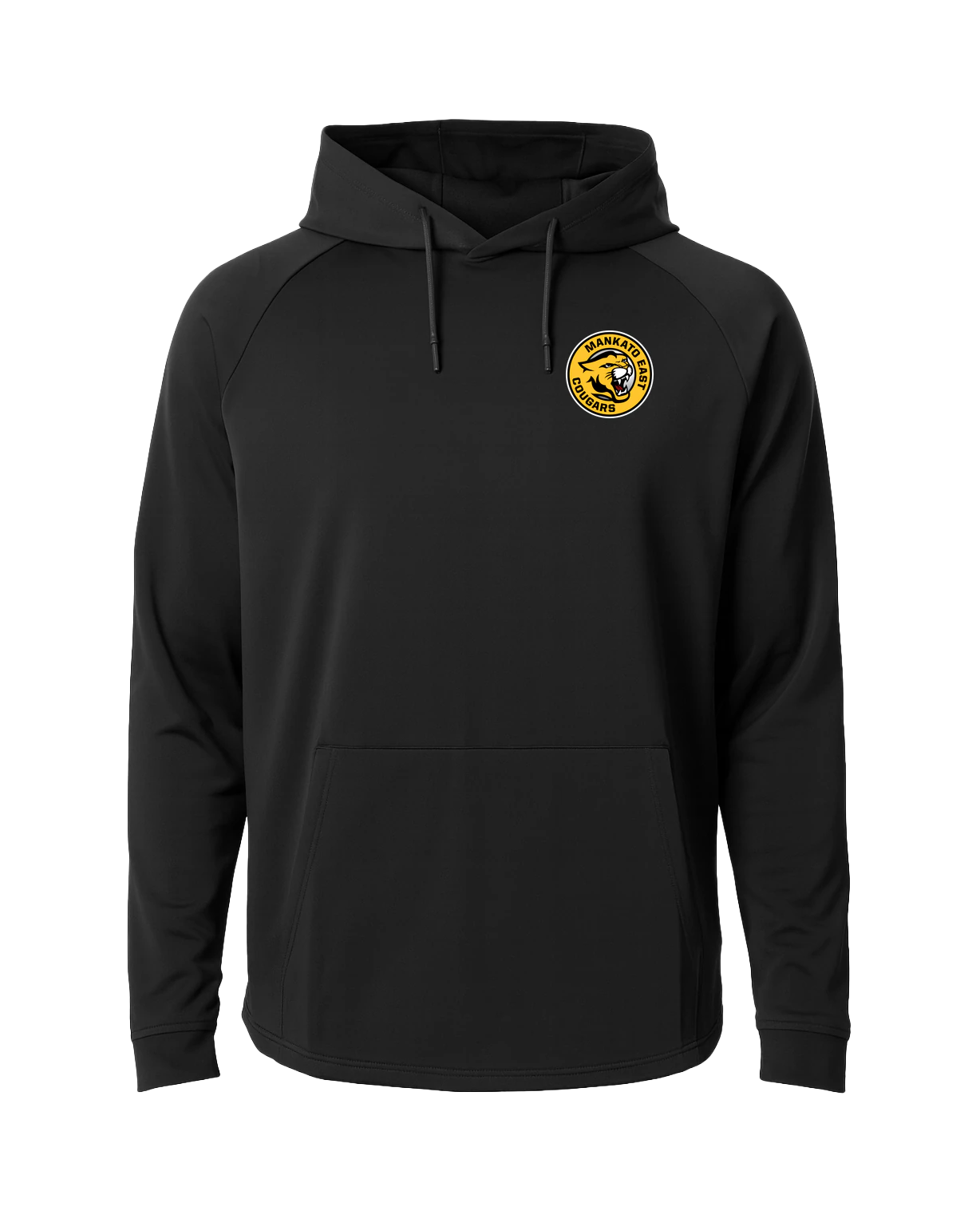 Mankato East Spring - Black Hoodie - Left Chest