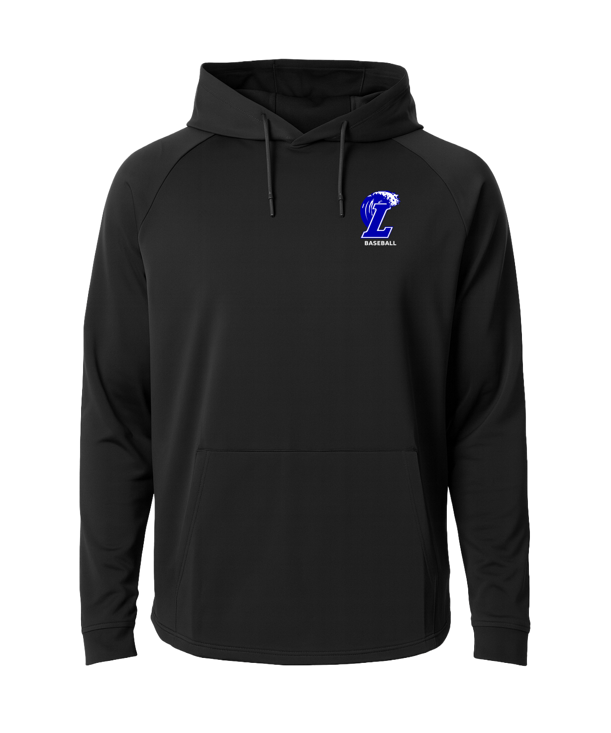 Lakeview Baseball - Black Hoodie - Left Chest