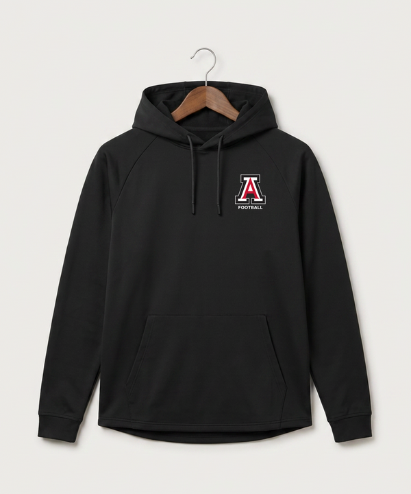 Amboy Football general - Black Hoodie - Left Chest