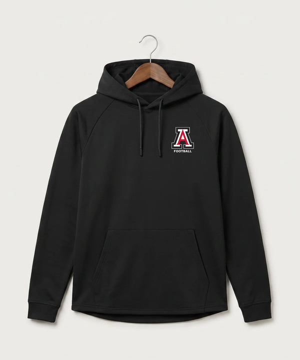 Amboy Football general - Black Hoodie - Left Chest