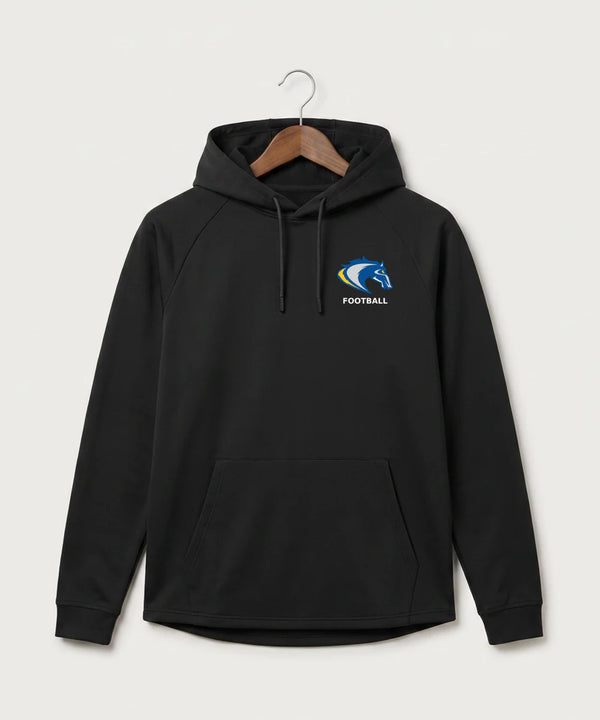 Riverside High School Football general - Black Hoodie - Left Chest