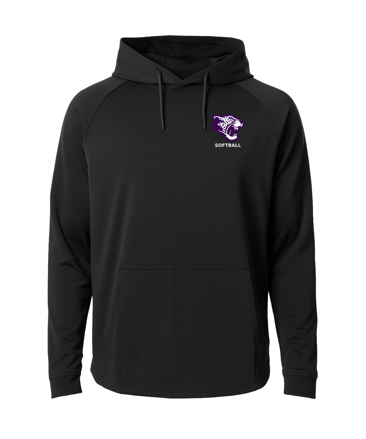 Truman Softball - Black Hoodie - Left Chest