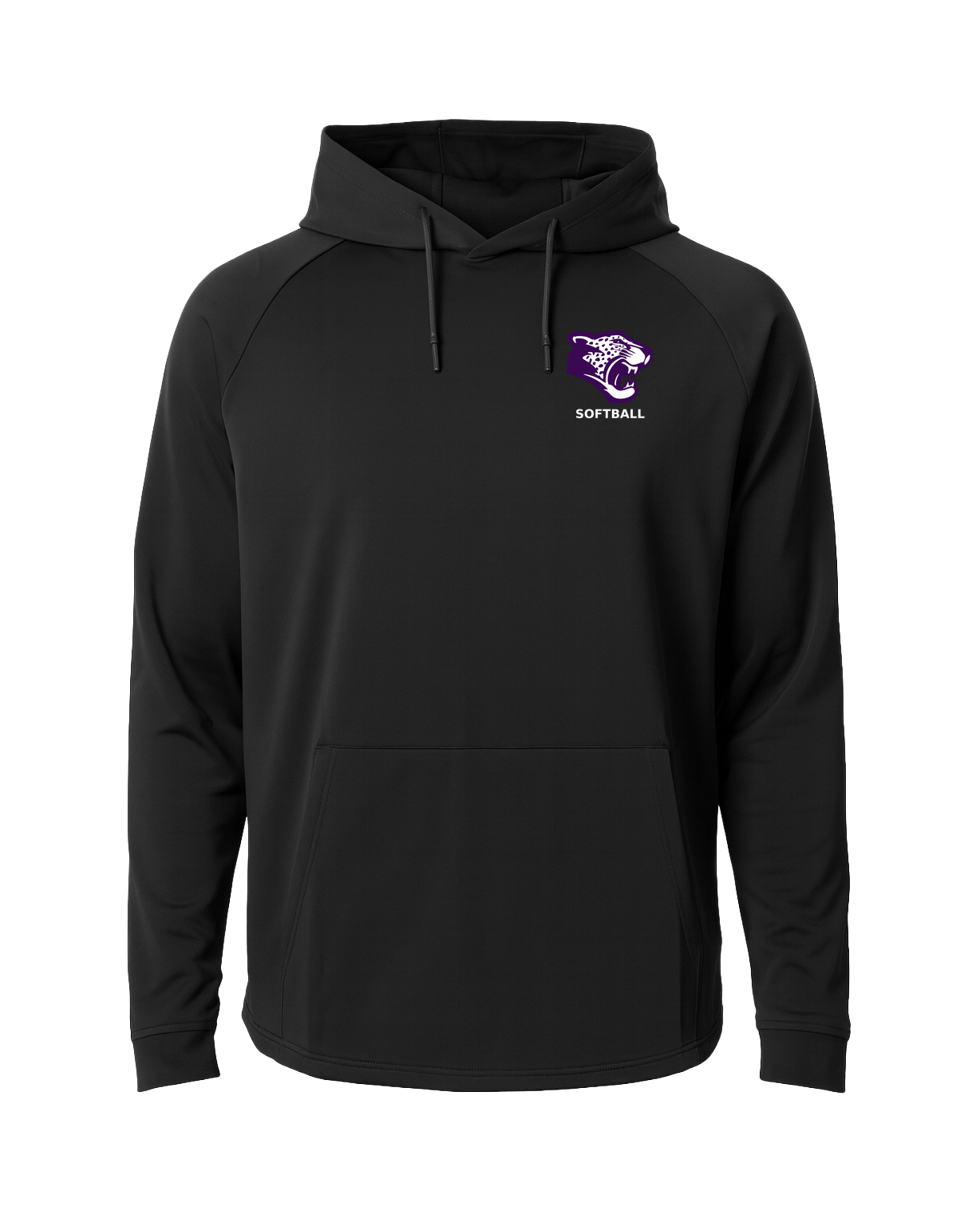 Truman Softball - Black Hoodie - Left Chest