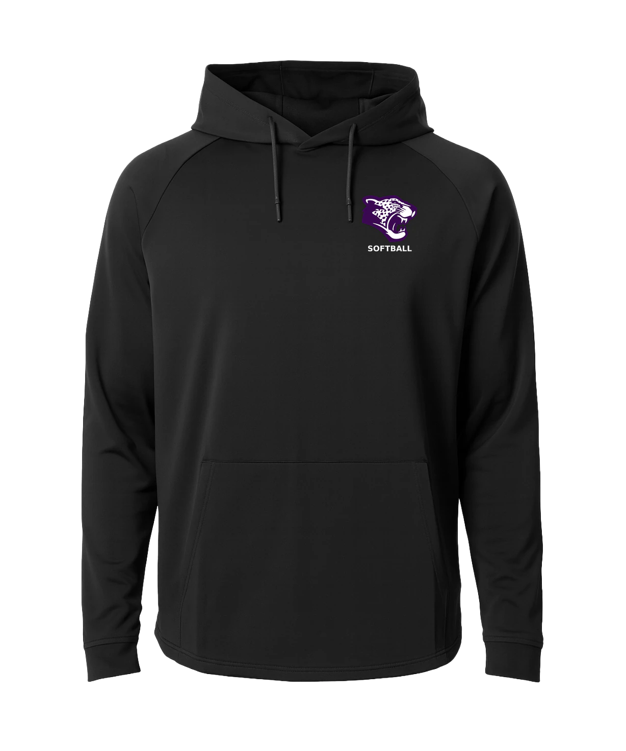 Truman Softball - Black Hoodie - Left Chest