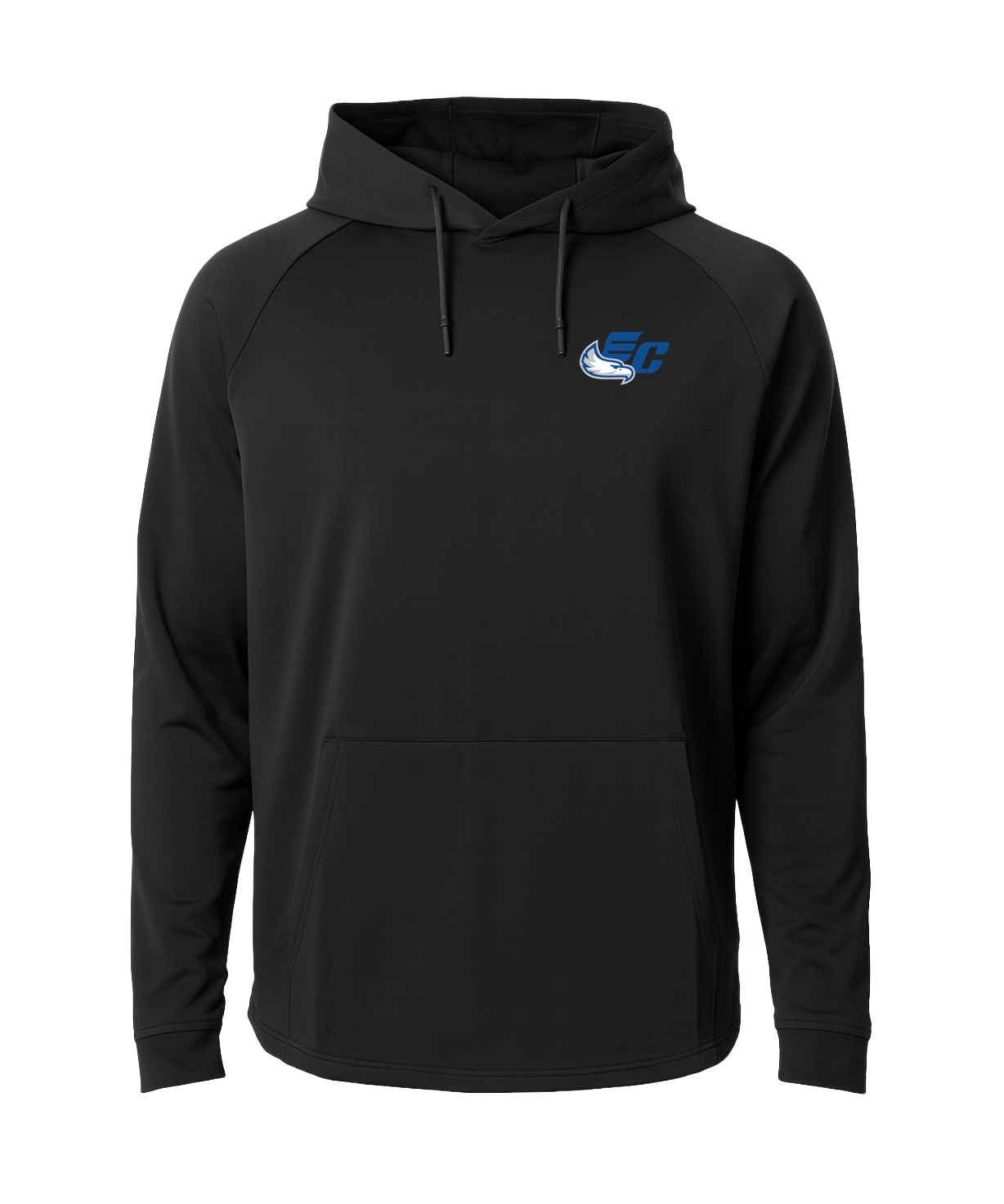 East Central Spring Sports - Black Hoodie - Left Chest