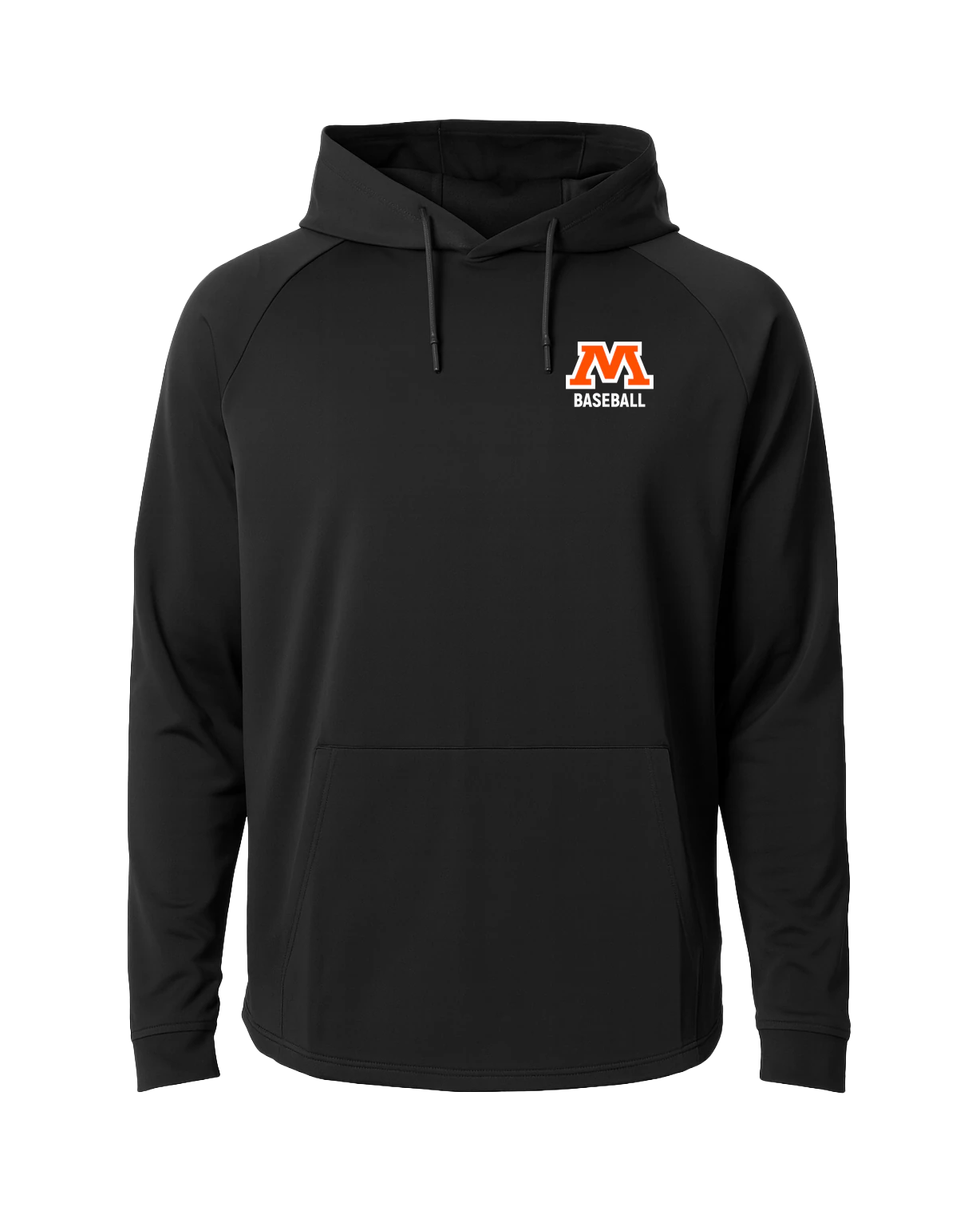 Moorhead Baseball - Black Hoodie - Left Chest