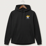 Polo HS Football general - Black Hoodie - Left Chest