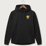 Polo HS Football general - Black Hoodie - Left Chest