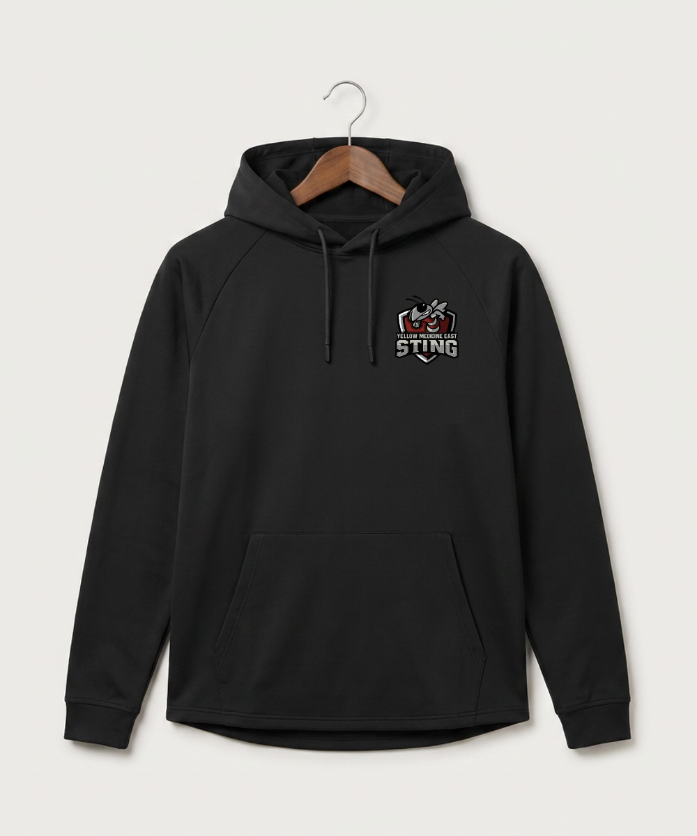 Yellow Medicine East High School Football (Boys) - Black Hoodie - Left Chest