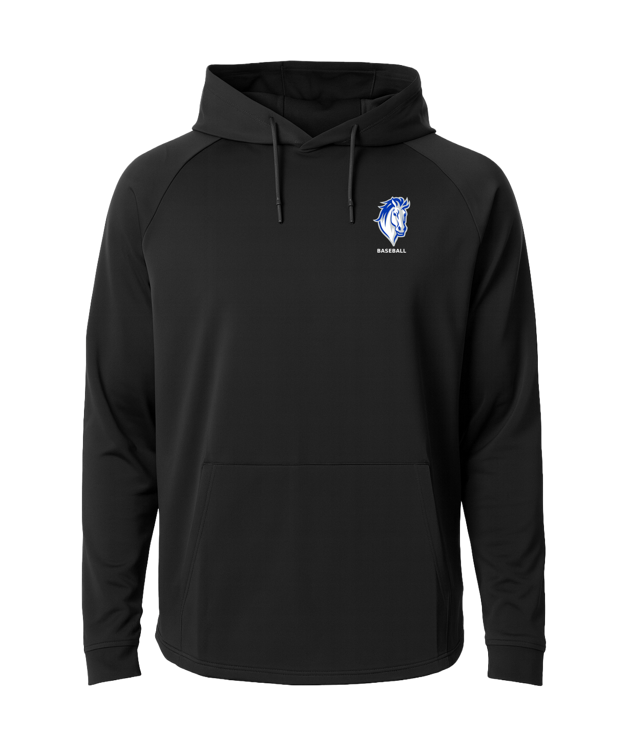 Mora Baseball - Black Hoodie - Left Chest