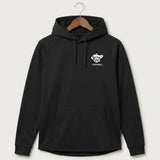 Polo HS Football general - Black Hoodie - Left Chest
