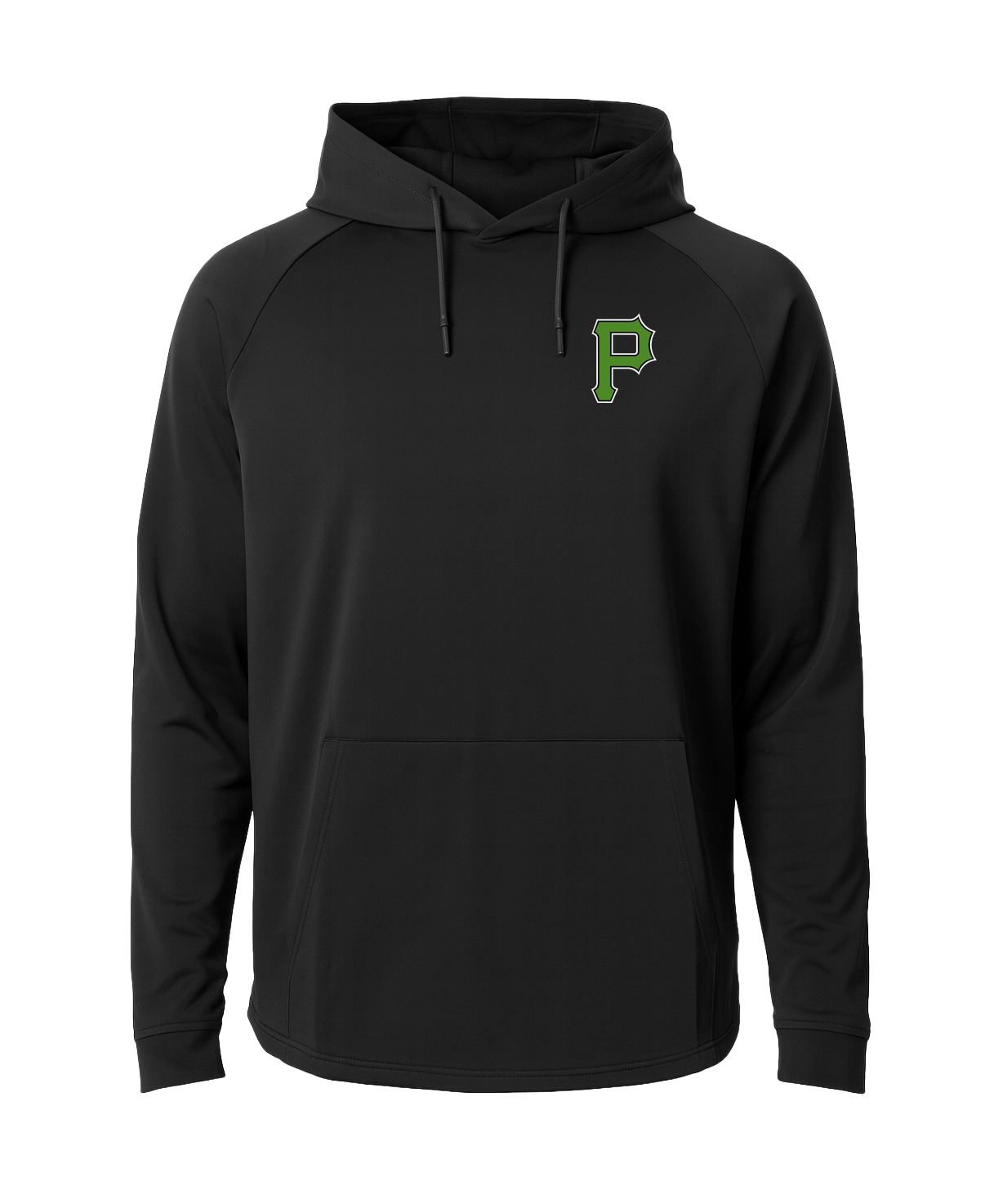 Pipestone Baseball - Black Hoodie - Left Chest