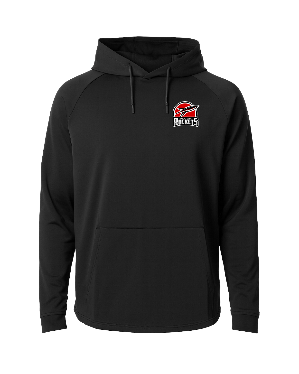 John Marshall Softball - Black Hoodie - Left Chest