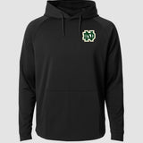 Notre Dame Hockey Example - Black Hoodie - Left Chest
