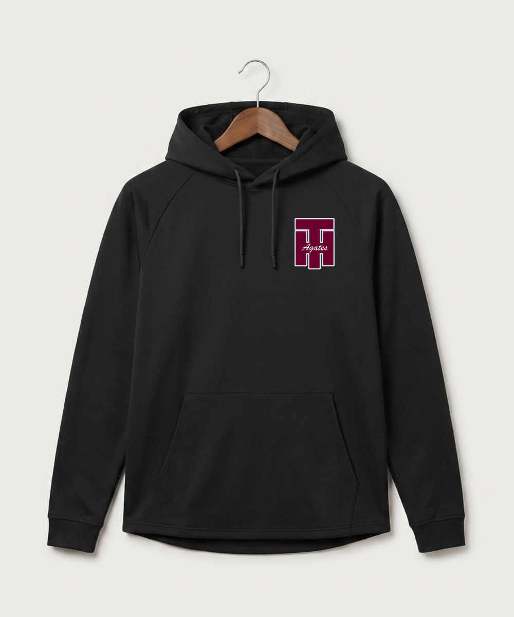 Two Harbors High School Football (Boys) - Black Hoodie - Left Chest