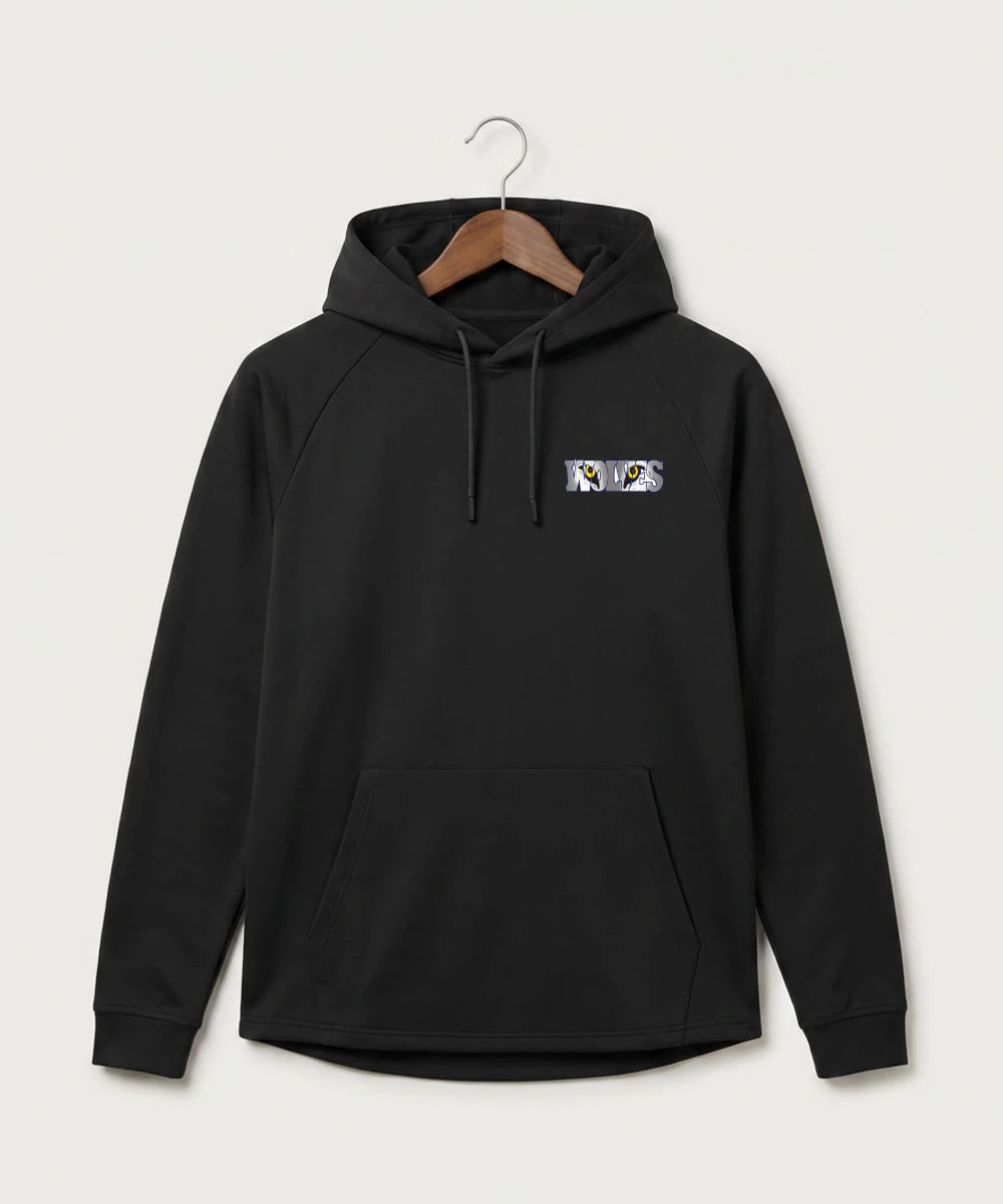Walker Hackensack Akeley Volleyball (Girls) - Black Hoodie - Left Chest