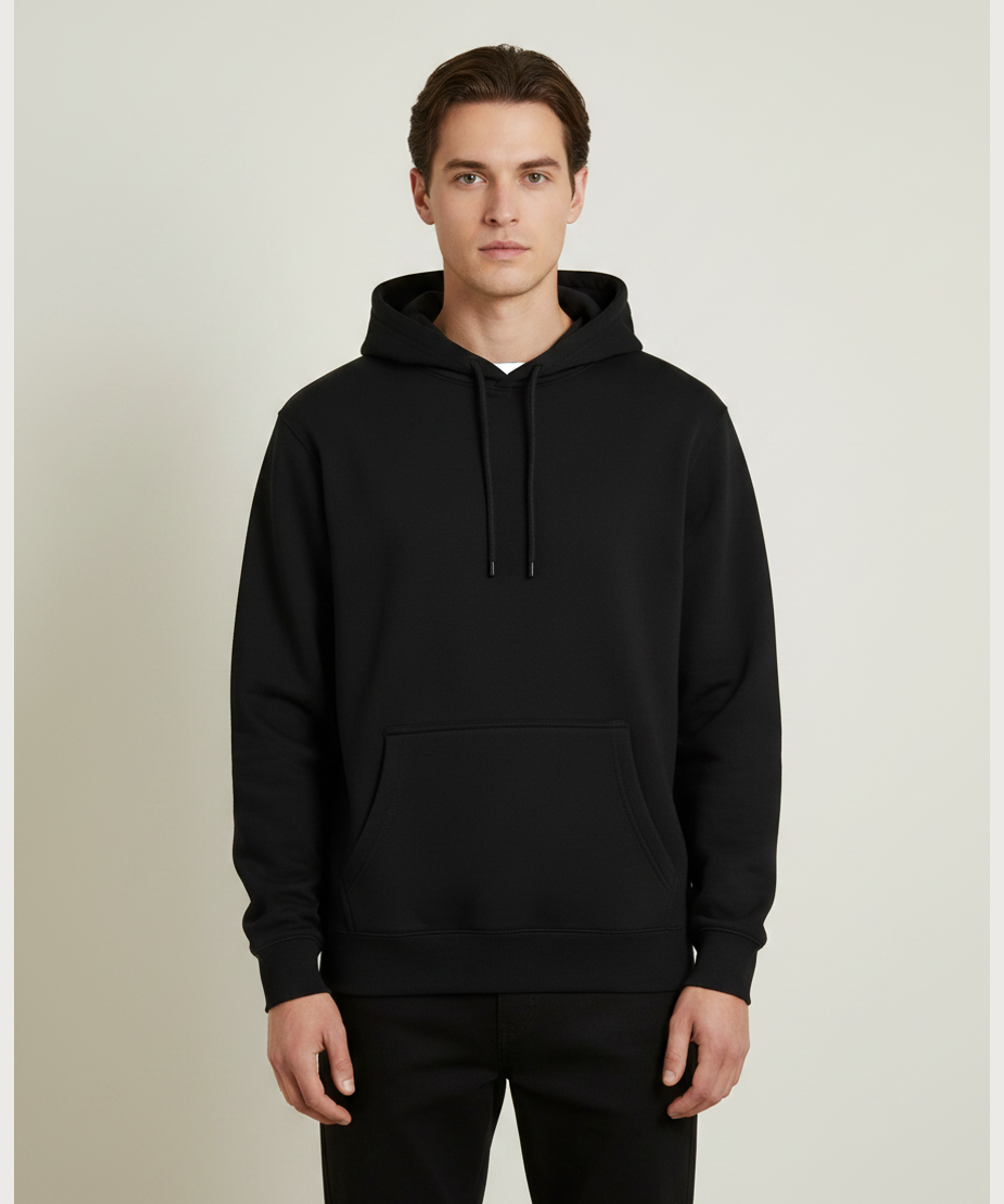 Notre Dame High School Team Store - Black Hoodie Value - Full Front (model)