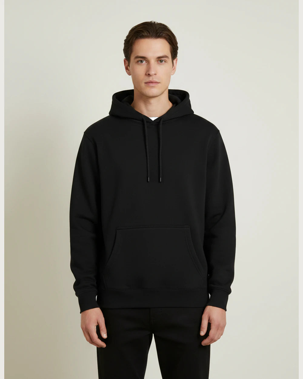 Notre Dame High School Team Store - Black Hoodie Value - Full Front (model)