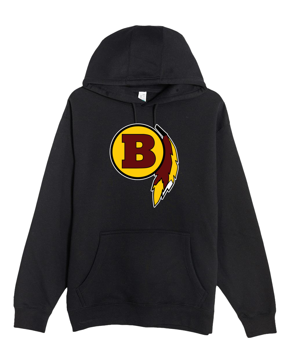 Benson Football - Black Hoodie Value - Full Front