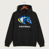 Riverside High School Football general - Black Hoodie Value - Full Front