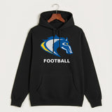 Riverside High School Football general - Black Hoodie Value - Full Front