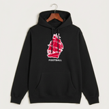 Amboy Football general - Black Hoodie Value - Full Front