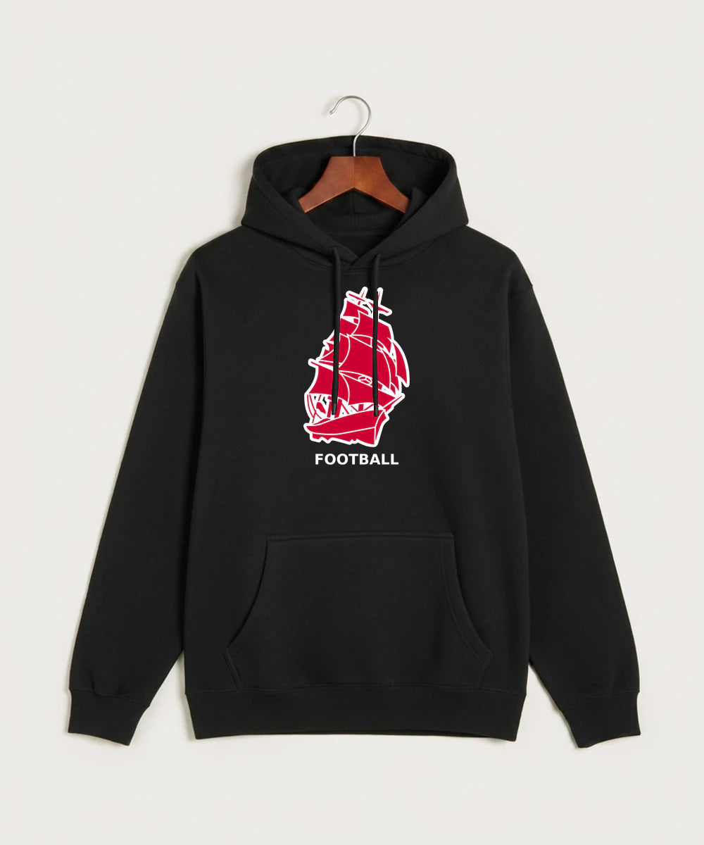 Amboy Football general - Black Hoodie Value - Full Front