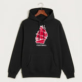 Amboy Football general - Black Hoodie Value - Full Front