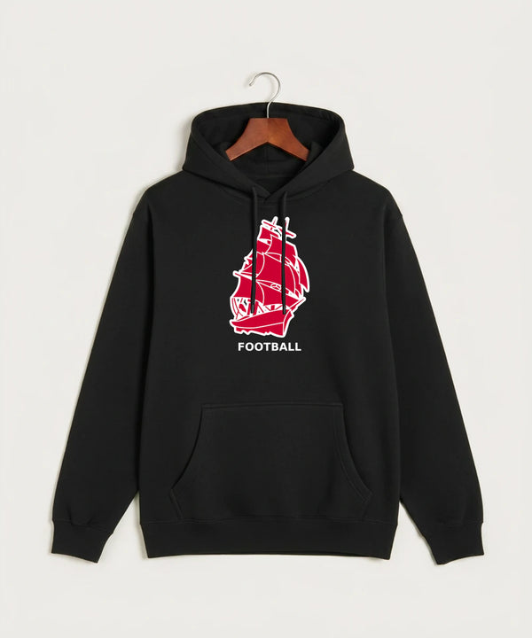 Amboy Football general - Black Hoodie Value - Full Front