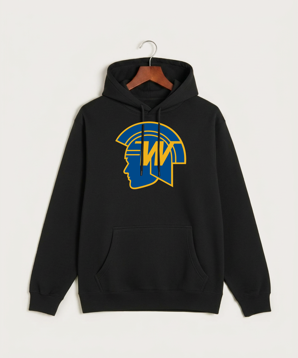 Wayzata High School Football (Boys) - Black Hoodie Value - Full Front