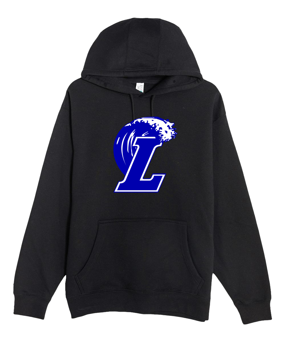 Lakeview Football - Black Hoodie Value - Full Front