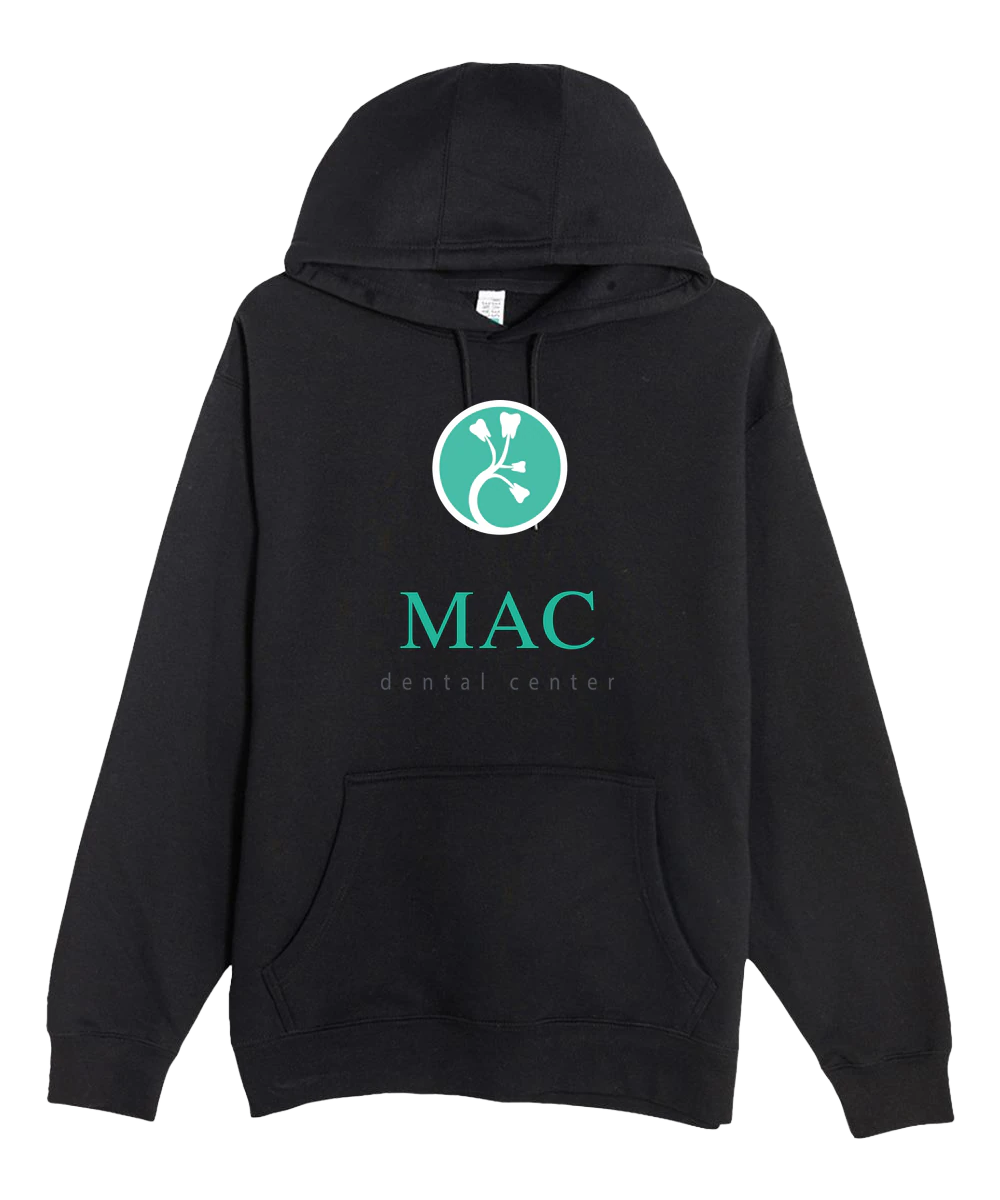 Mac Dental Football - Black Hoodie Value - Full Front