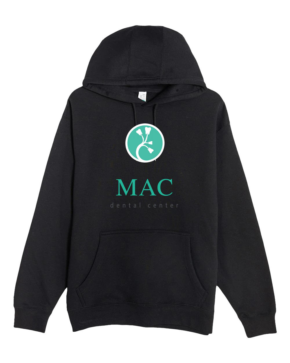 Mac Dental Football - Black Hoodie Value - Full Front