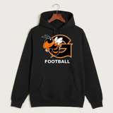 Giltner High School Football - Black Hoodie Value - Full Front