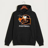 Giltner High School Football - Black Hoodie Value - Full Front
