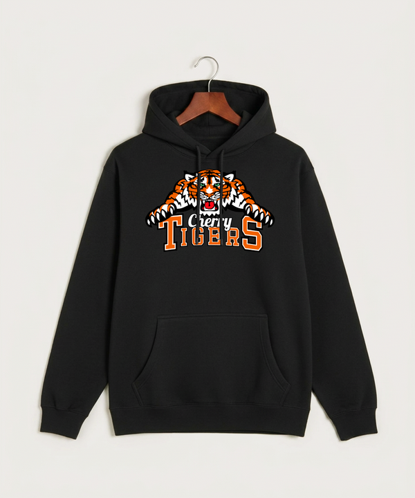 Cherry High School Athletics Coed - Black Hoodie Value - Full Front
