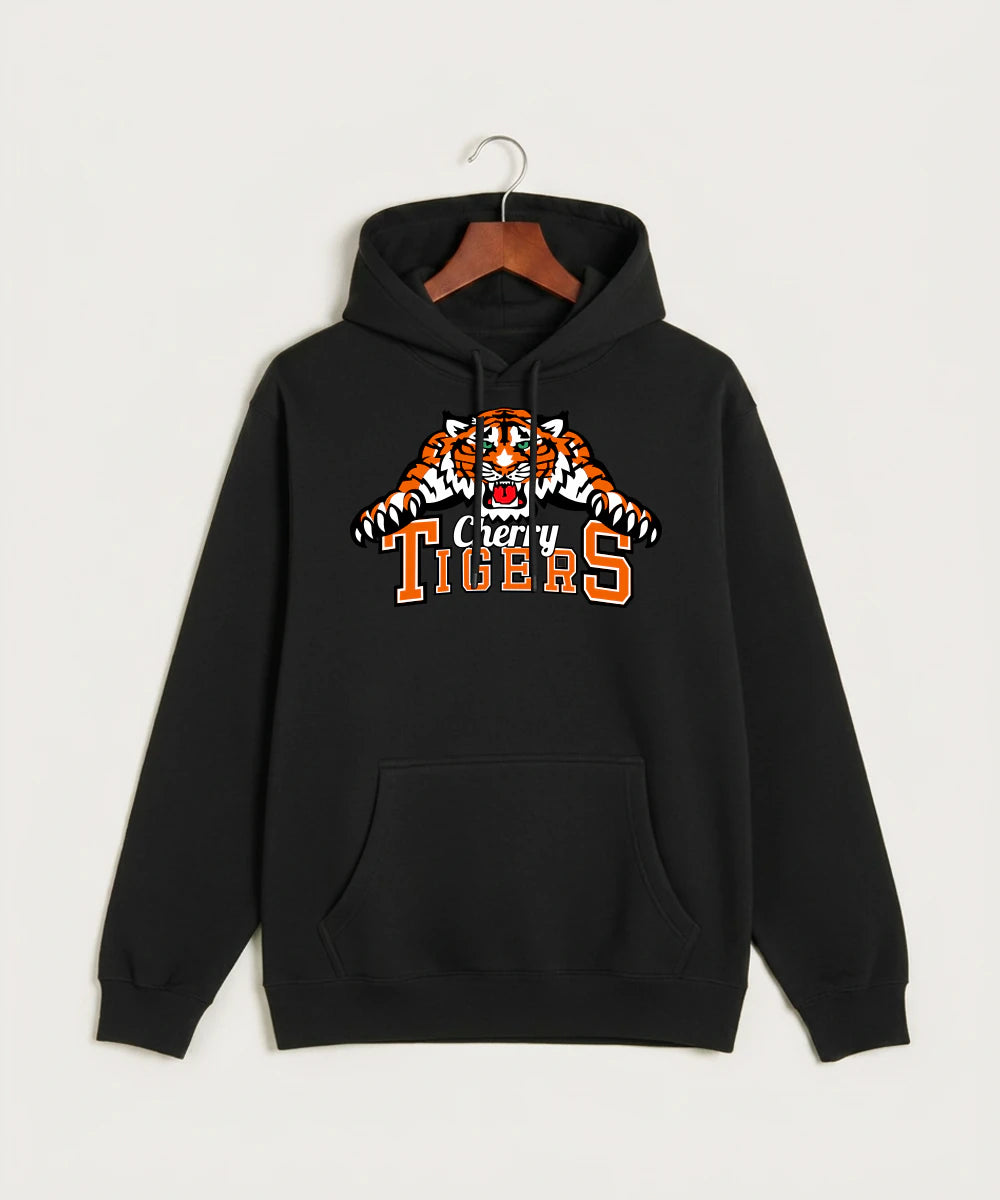 Cherry High School Athletics Coed - Black Hoodie Value - Full Front