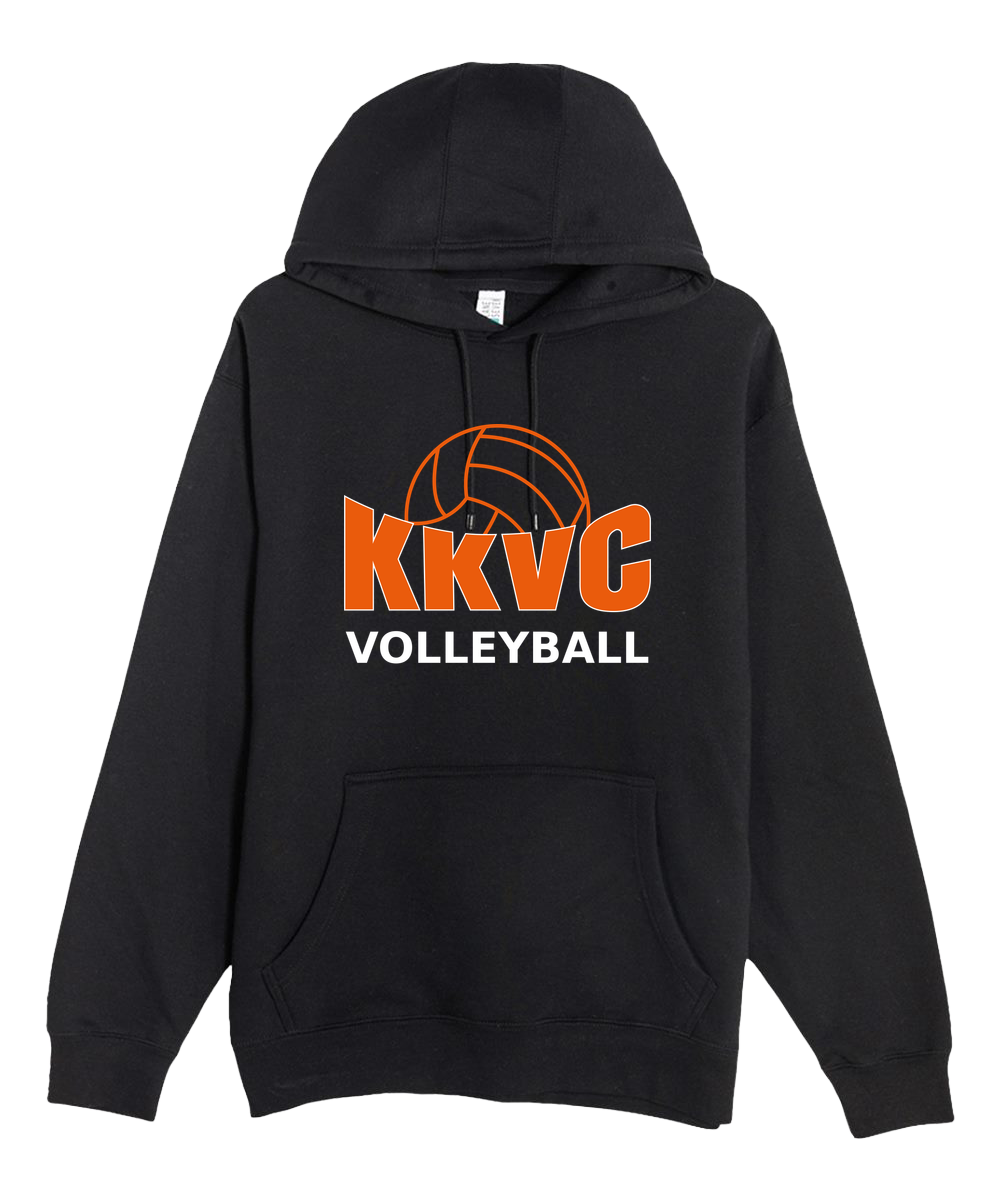 KVCC Volleyball - Black Hoodie Value - Full Front