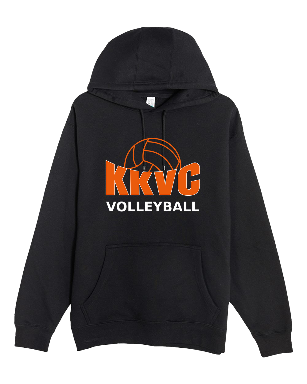 KVCC Volleyball - Black Hoodie Value - Full Front
