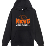 KVCC Volleyball - Black Hoodie Value - Full Front